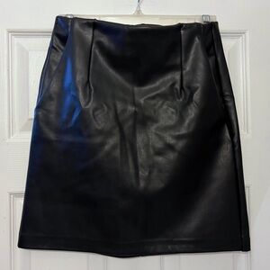 Dynamite Faux Leather Mini Skirt (size S, brand new)